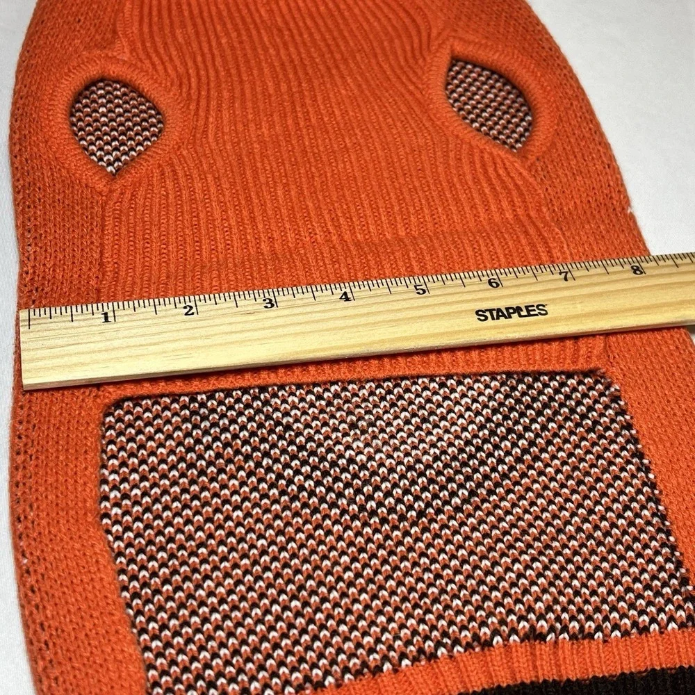 Medium Dog Sweater Warm Orange‎ Owl Pattern Outfit Vest Shirt Clean Fall
